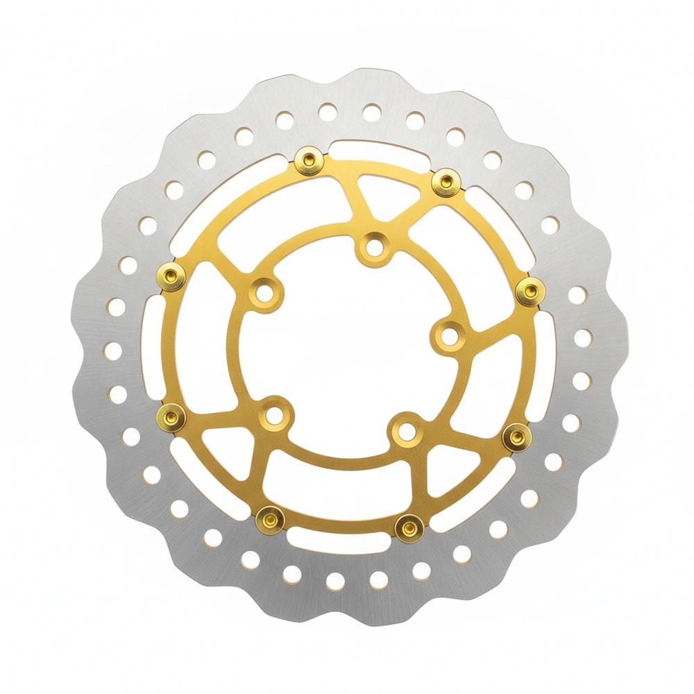 wave design floating brake rotor